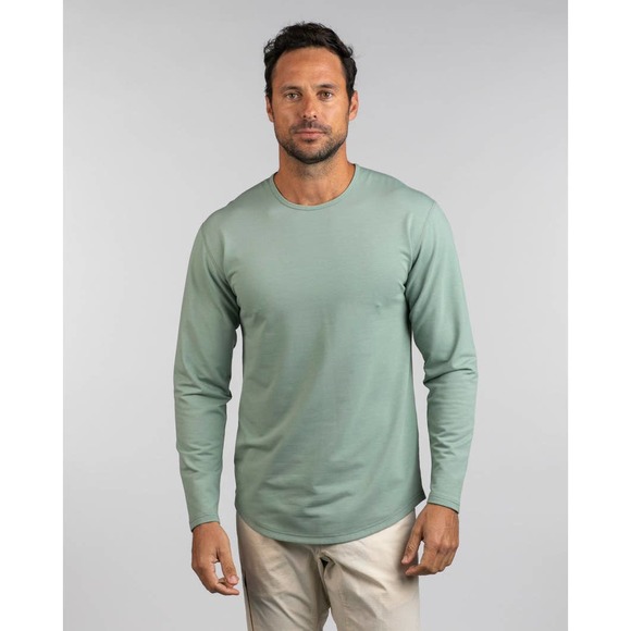 BYLT Other - BYLT T-Shirt Small Pine Green Drop Cut Lux Long Sleeve Crew Neck